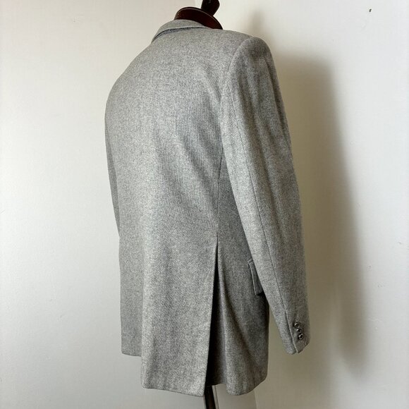 Pure Cashmere American Craftsmen 42 Sport Coat Gray Blazer Suit Jacket USA VTG - Picture 10 of 15